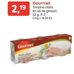 SPAR GOURMET Tonyina clara en oli de girasol oferta