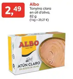 SPAR ALBO Tonyina clara en oli d'oliva oferta