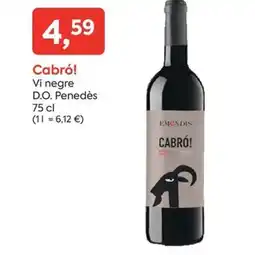 SPAR CABRO! Vi negre D.O. Penedès oferta