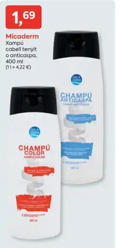 SPAR MICADERM Xampú cabell tenyit o anticaspa oferta