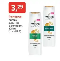 SPAR PANTENE Xampú suau i llis o purificant, oferta