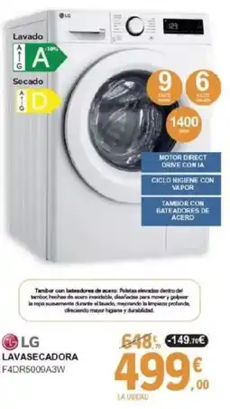E.Leclerc LG Lavasecadora f4dr5009a3w oferta