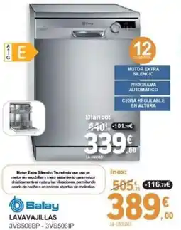 E.Leclerc BALAY Lavavajillas 3vs506bp-3vs506ip oferta