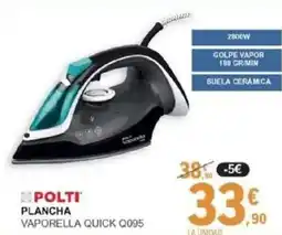 E.Leclerc POLTI Plancha vaporella quick q095 oferta