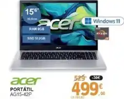 E.Leclerc ACER Portátil ag15-42p oferta