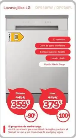 Mi electro LG Lavavajillas oferta