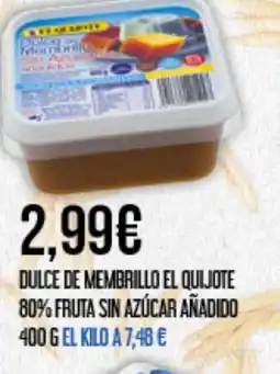 Claudio Dulce de membrillo el quijote 80% fruta sin azúcar añadido oferta