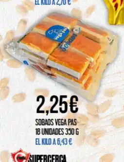 Claudio Sobads vega pas 18 unidades oferta