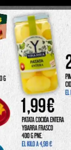 Claudio Patata cocida entera ybarra frasco oferta
