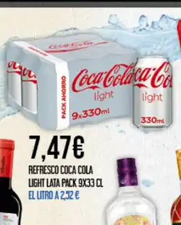 Claudio Refresco coca cola light lata oferta