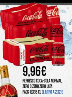 Claudio Refresco coca-cola normal, zero o zero zero lata oferta