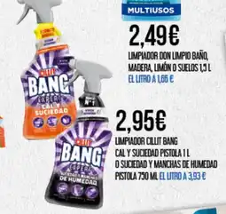 Claudio Limpiador cillit bang cal y suciedad pistola o suciedad y manchas de humedad oferta