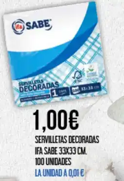 Claudio IFA SABE Servilletas decoradas oferta