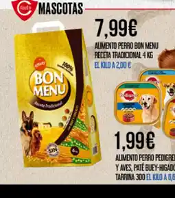 Claudio Alimento perro bon menu receta tradicional oferta