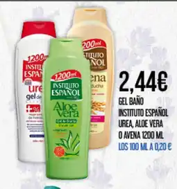 Claudio Gel baño instituto español urea, aloe vera o avena oferta