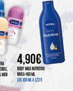 Claudio NIVEA Body milk nutritivo oferta