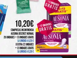 Claudio Compresas incontinencia ausonia discreet normal oferta