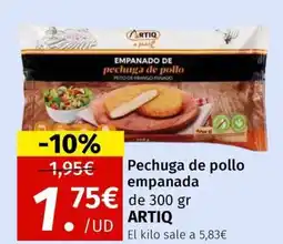 Maskom Supermercados ARTIQ Pechuga de pollo empanada oferta
