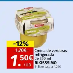 Maskom Supermercados RIKISSSIMO Crema de verduras refrigerada oferta