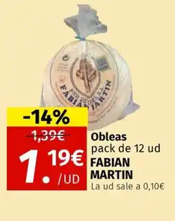 Maskom Supermercados FABIAN MARTIN Obleas oferta