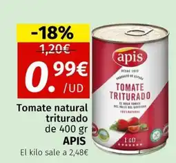 Maskom Supermercados APIS Tomate natural triturado oferta