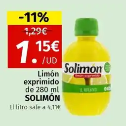 Maskom Supermercados SOLIMÓN Limón exprimido oferta