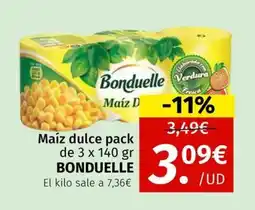 Maskom Supermercados BONDUELLE Maíz dulce oferta