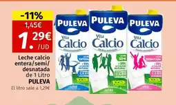 Maskom Supermercados PULEVA Leche calcio entera/semi/ desnatada oferta