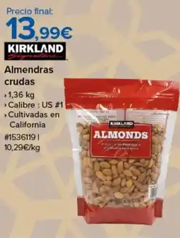 Costco KIRKLAND Almendras crudas oferta