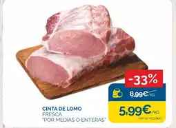 Supermercados La Despensa Cinta de lomo fresca oferta