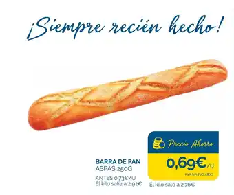 Supermercados La Despensa Barra de pan oferta