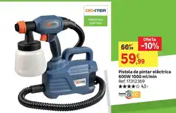 Leroy Merlin Dexter - pistola de pintar eléctrica 600w 1000 m/min oferta