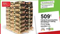 Leroy Merlin Home - palés de 70 sacos de pellets naturpellet oferta