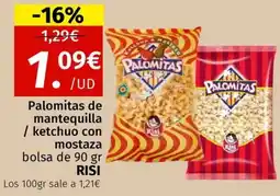 Maskom Supermercados RISI Palomitas de mantequilla / ketchuo con mostaza oferta