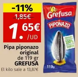 Maskom Supermercados GREFUSA Pipa piponazo original oferta