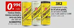 Maskom Supermercados SCHWEPPES Tónica limón, tónica normal o zero oferta