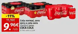 Maskom Supermercados COCA COLA Cola normal, zero zero o cola zero oferta
