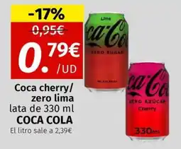 Maskom Supermercados COCA COLA Coca cherry/ zero lima oferta