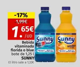 Maskom Supermercados SUNNY Bebida vitaminada florida o blue oferta