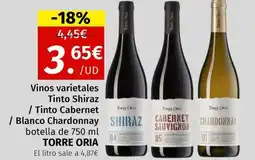 Maskom Supermercados SHIRAZ CABERNET Vinos varietales Tinto Shiraz / Tinto Cabernet / Blanco Chardonnay oferta
