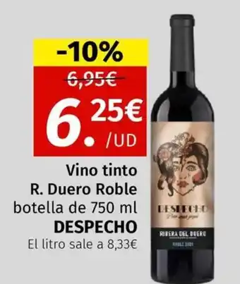 DESPECHO Vino tinto R. Duero Roble