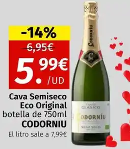 Maskom Supermercados CUVER CLASICO Cava Semiseco Eco Original oferta