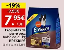 Maskom Supermercados BREKKIES Croquetas de perro seca oferta