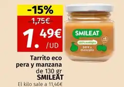 Maskom Supermercados SMILEÅT Tarrito eco pera y manzana oferta