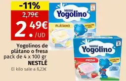 Maskom Supermercados NESTLÉ Yogolinos de plátano o fresa oferta