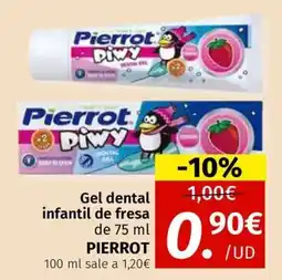 Maskom Supermercados PIERROT Gel dental infantil de fresa oferta