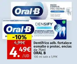 Maskom Supermercados ORAL B Dentifrico adb. fortalece esmalte o protec. encías oferta