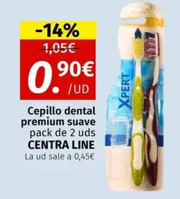 Maskom Supermercados CENTRA LINE Cepillo dental premium suave oferta