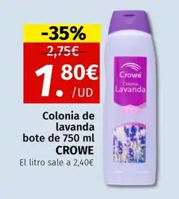 Maskom Supermercados CROWE Colonia de lavanda oferta