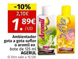 Maskom Supermercados AGERUL Ambientador gota a gota suflor o aromil en oferta